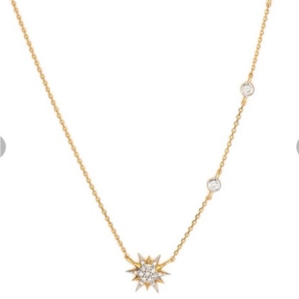 Radiant Gold Starburst Necklace